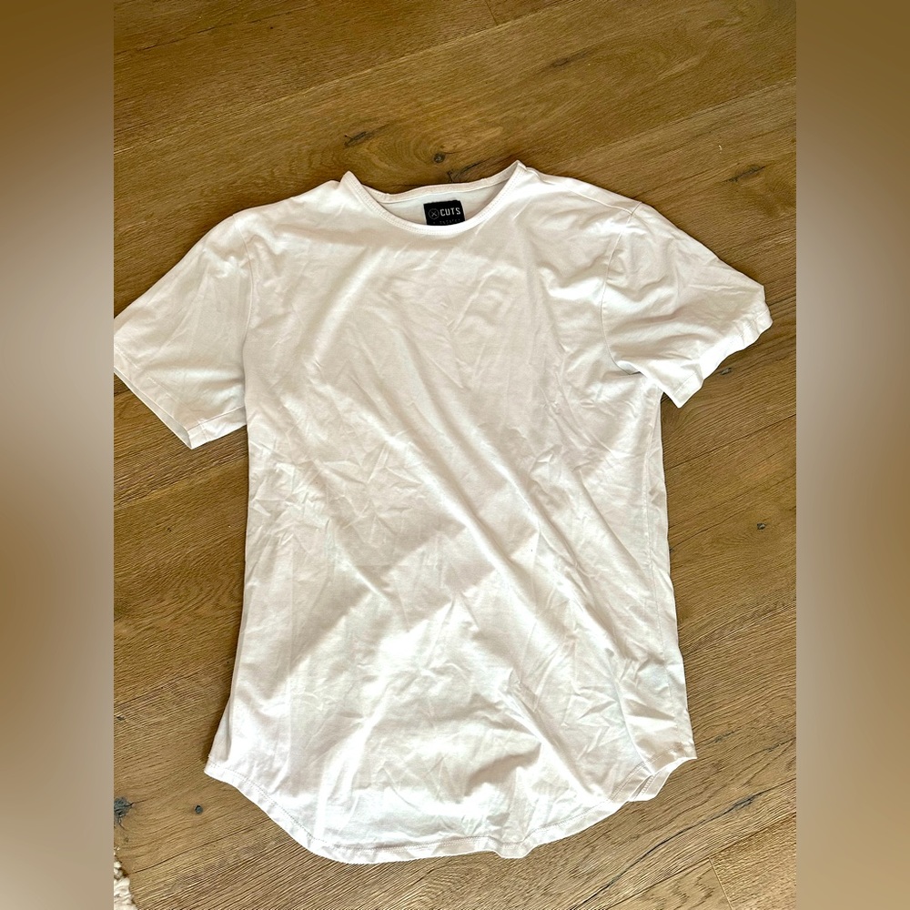 Large Cuts men’s white shirt